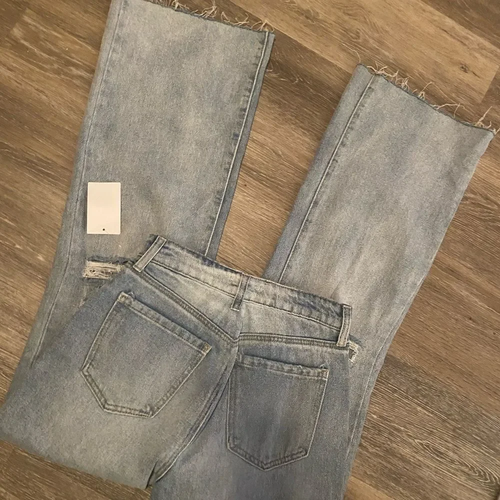 NWT Abound Destressed flare Jeans Sz 26